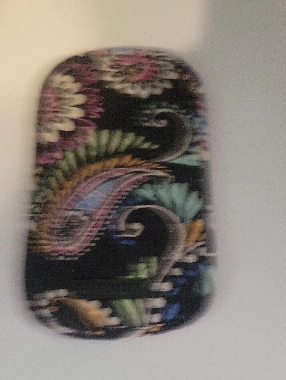 Vera Bradley Black paisley Quilted Floral Eye glass case